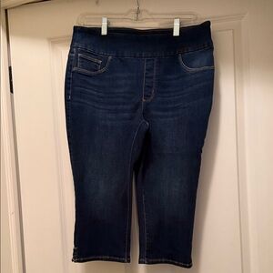 Chico's Woman's Dark Indigo Cropped Jeans
